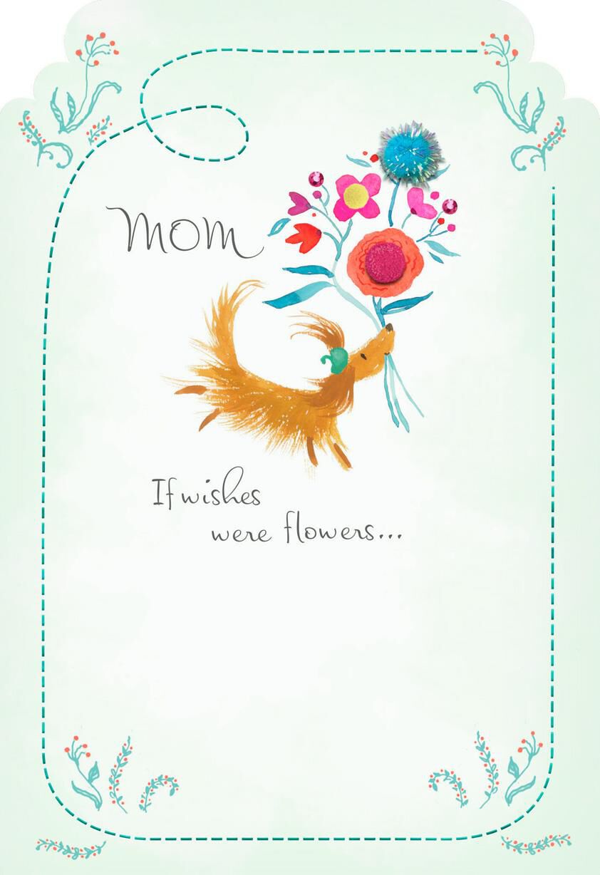 If Wishes Were Flowers Mother's Day Card