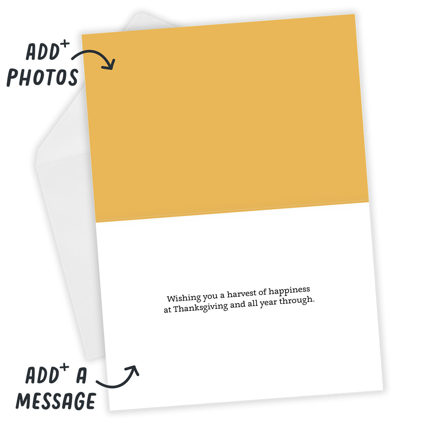 Harvest of Happiness Custom Thanksgiving Card - Greeting Cards | Hallmark