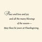 Peace, Love and Blessings Thanksgiving Card, , large image number 2