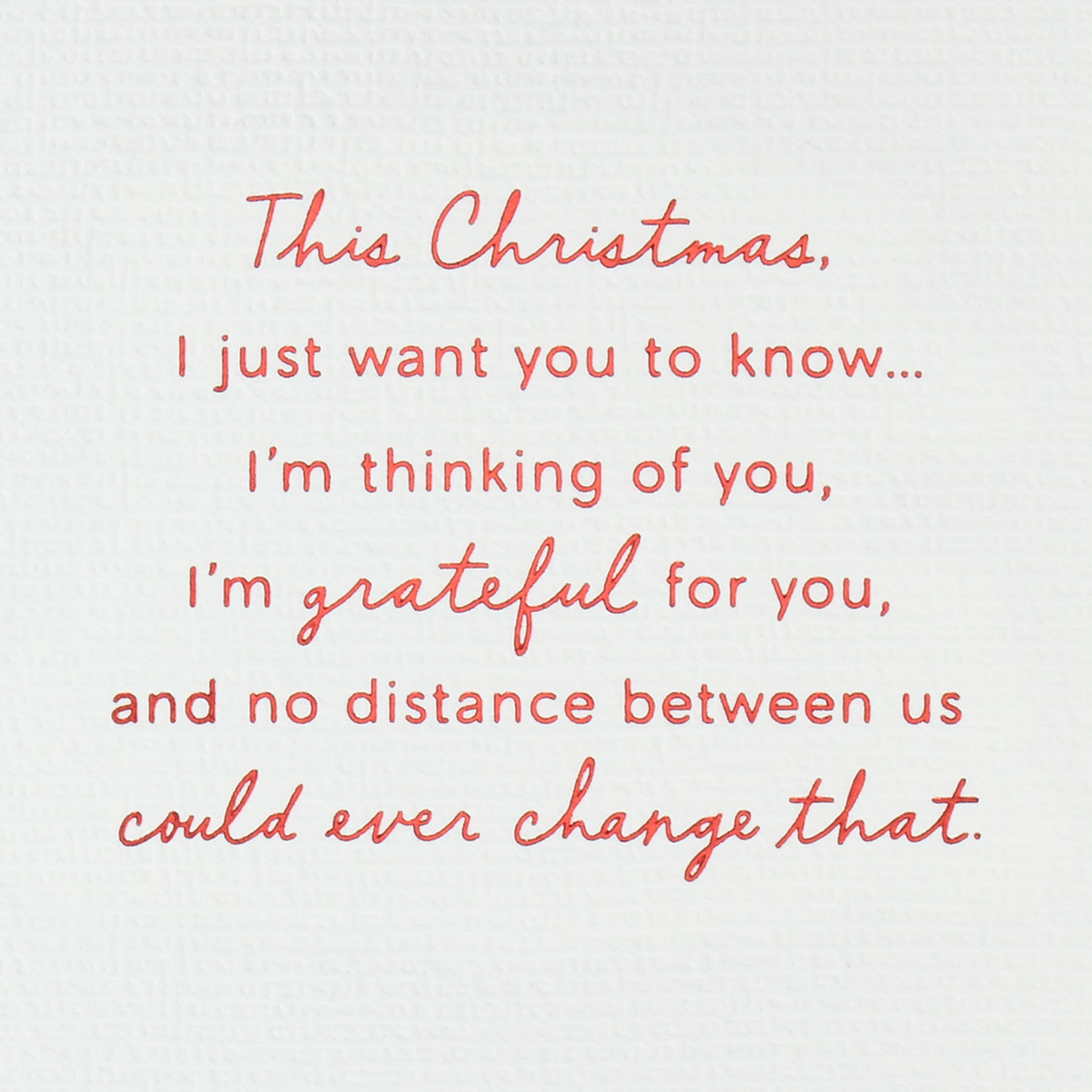 Tree With Garland Across the Miles Christmas Card sentiment image number 2