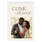 Personalized Clink and Cheers Congratulations Photo Card  image number 1