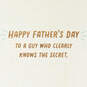 Secret of Being a Great Dad Pie Chart Father's Day Card, , large image number 2