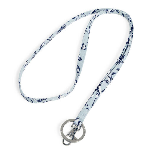 Vera Bradley Lanyard in Perennials Gray, 