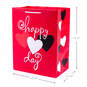 11.5" Red Heart & Black Dots 2-Pack Large Valentine's Day Gift Bags, , large image number 3