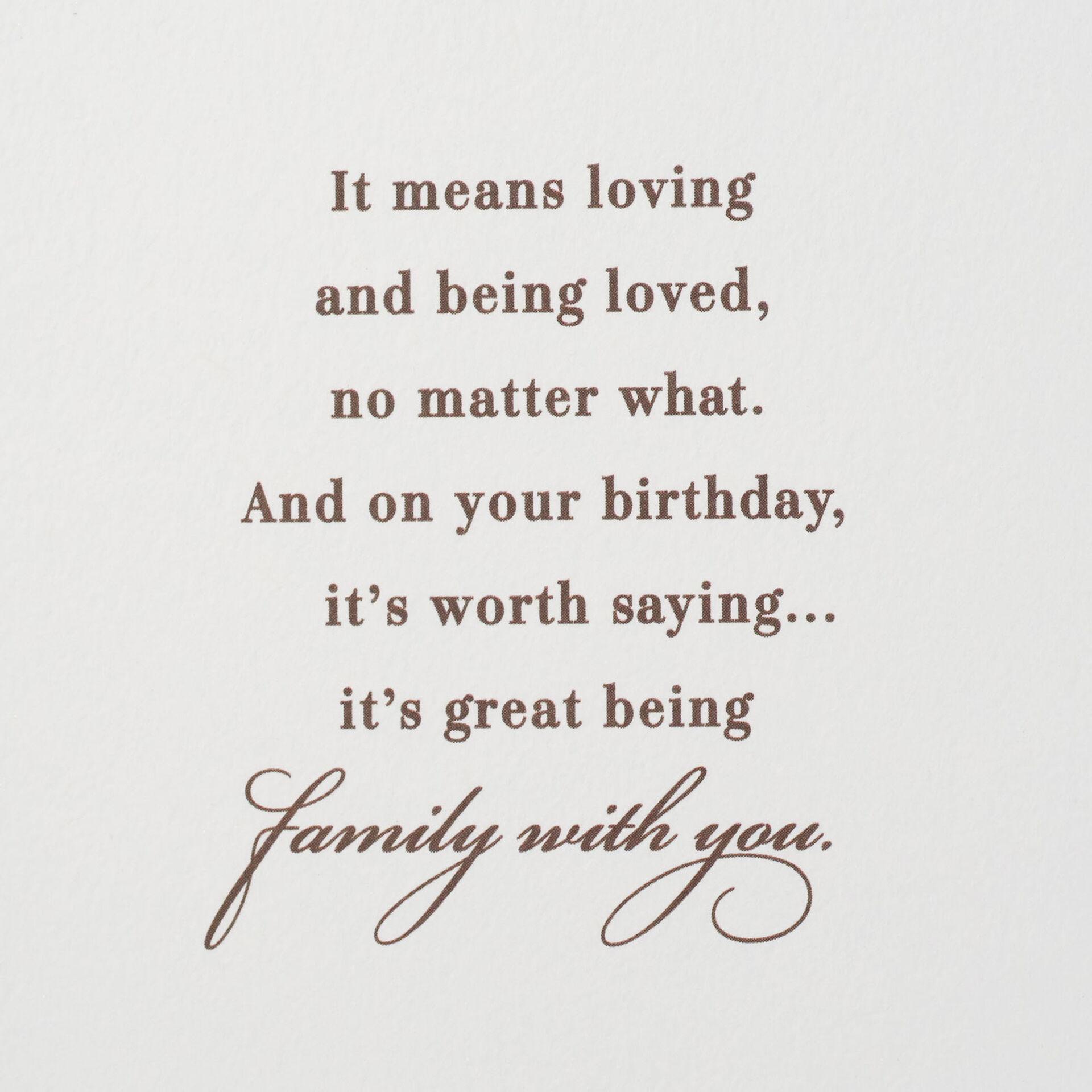 Wonderful Being Family With You Birthday Card - Greeting Cards - Hallmark