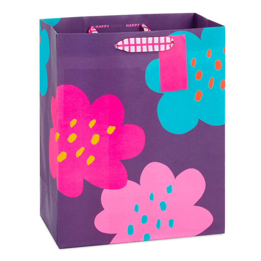 9.6" Bold Flowers Medium Gift Bag, 