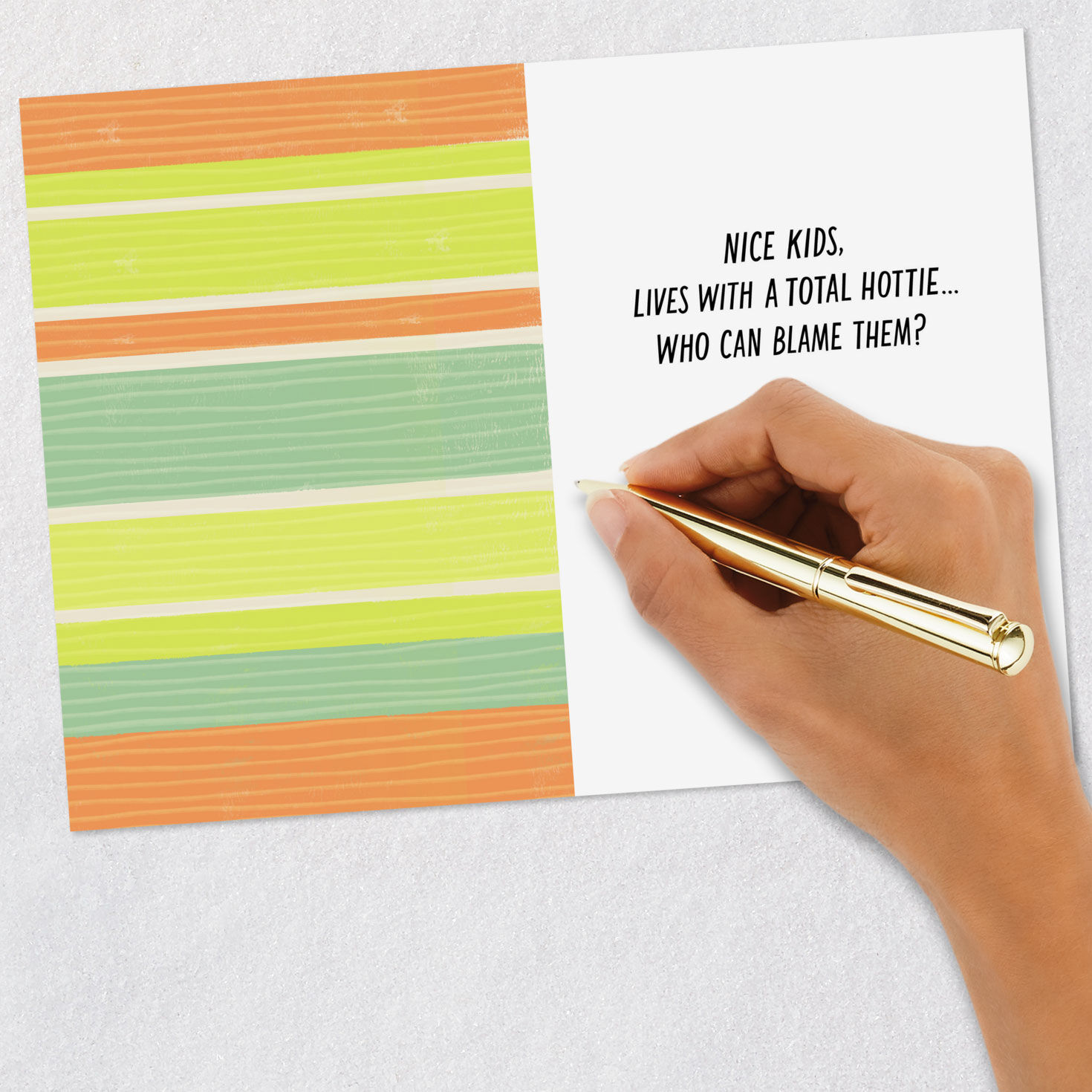 Colorful Rays Funny Father's Day Card for Husband Signing card image number 6