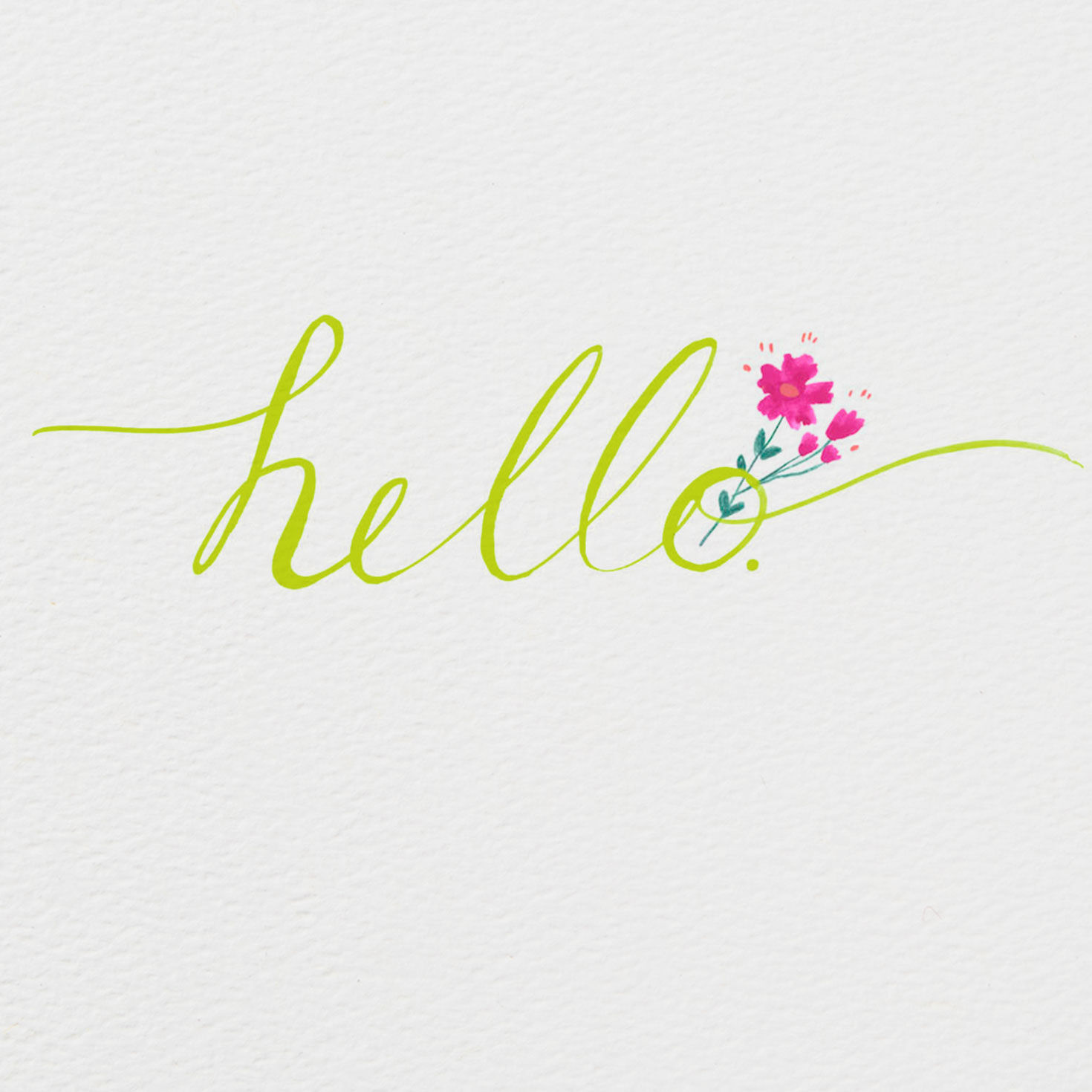 Flowers Just Wanted to Say Hello Card, , large image number 2