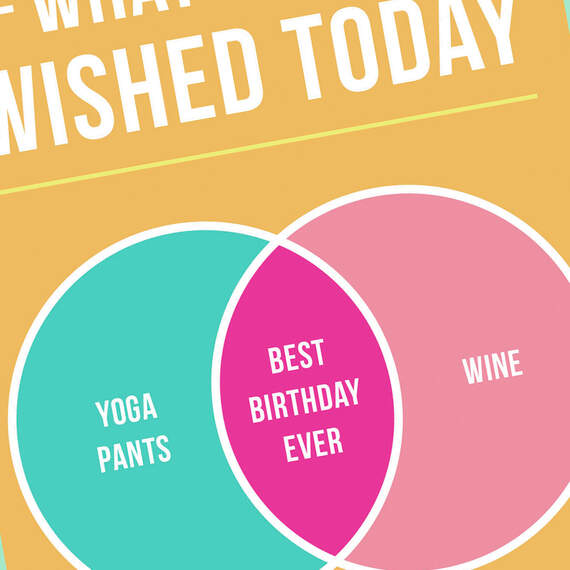 Yoga Pants and Wine Funny Birthday Card, , large image number 4