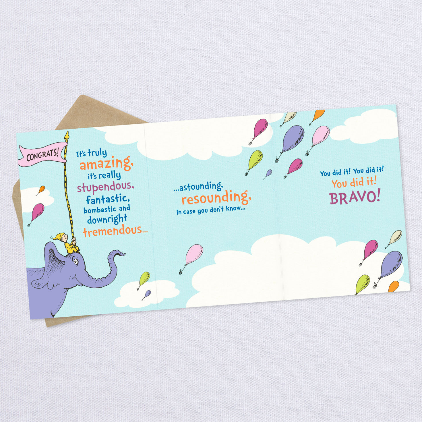 Dr. Seuss™ Elephant Parade Congratulations Card for only USD 4.59 | Hallmark