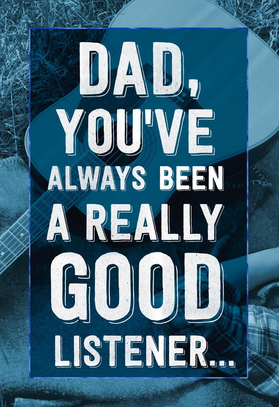 Really Good Listener Musical Father's Day Card