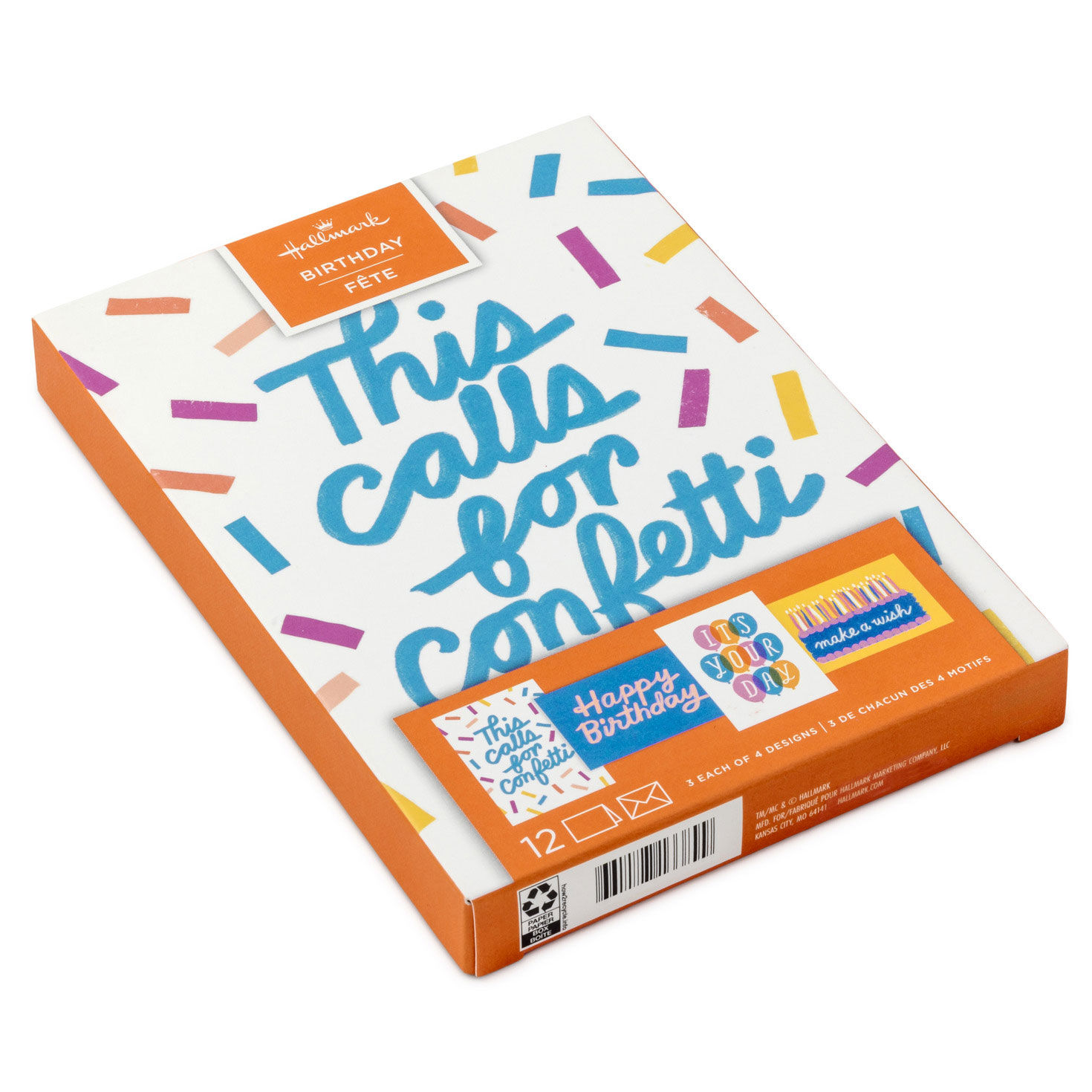 Pastel Confetti Birthday Card Assortment package front image number 2