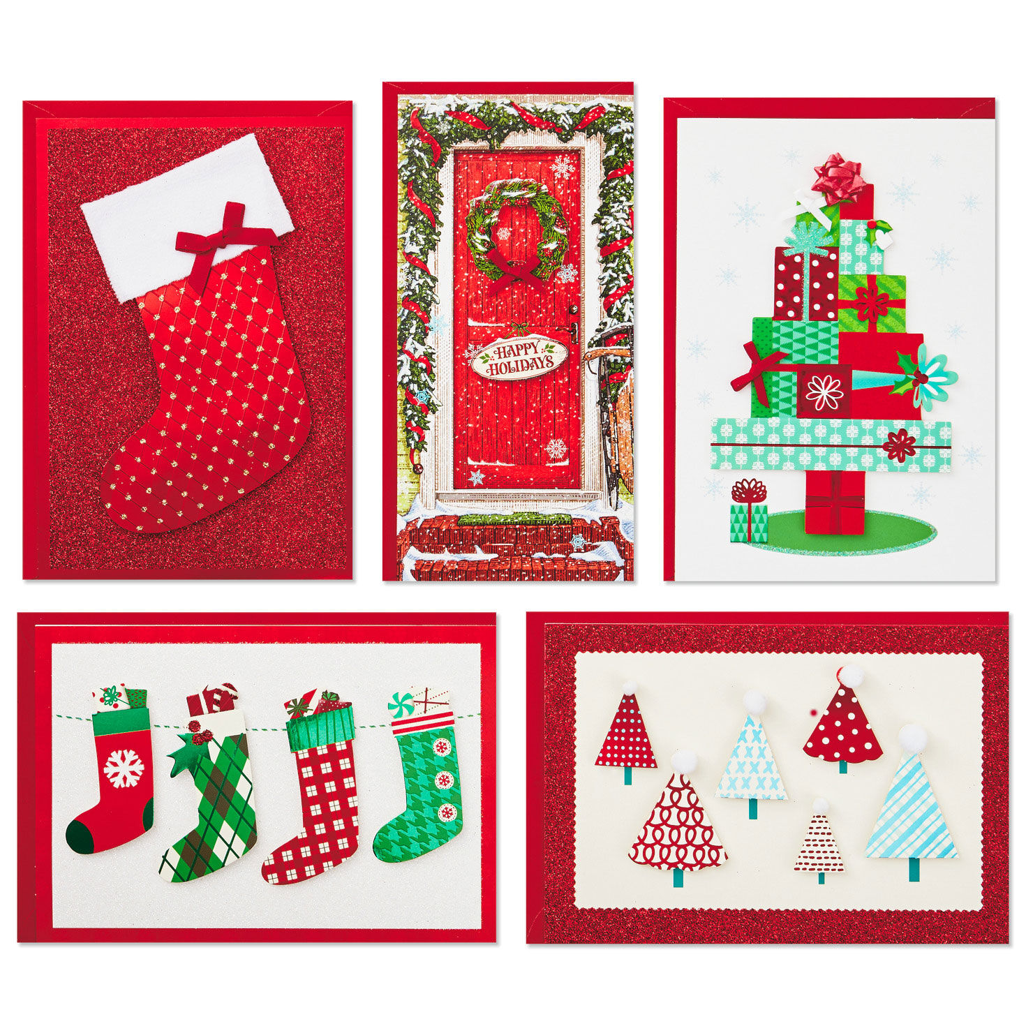 Handmade Boxed Christmas Card Assortment card fronts image number 3