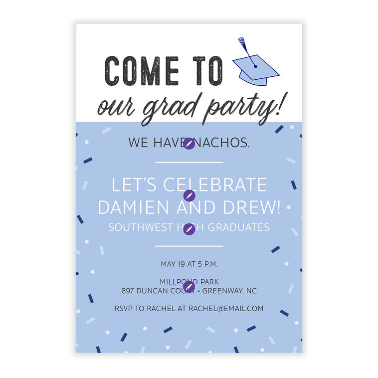 grad party invite cards Free custom printable graduation invitation templates