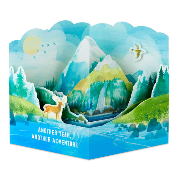 Another Year, Another Adventure 3D Pop-Up Birthday Card