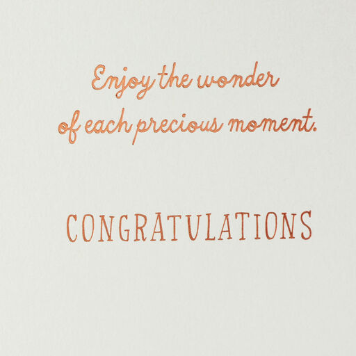 Watercolor Teddy Bears New Baby Card, 