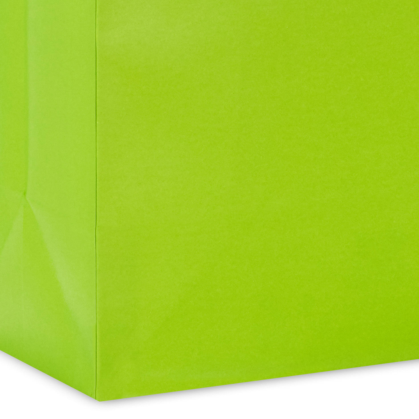 13" Solid Lime Green Large Gift Bag, Lime Green, large image number 5