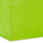 13" Solid Lime Green Large Gift Bag, Lime Green, large image number 5