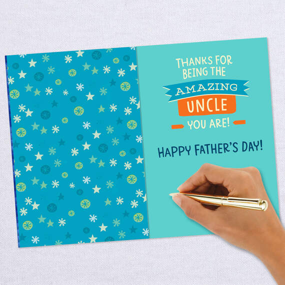 A Friend that's Family Father's Day Card for Uncle, , large image number 6