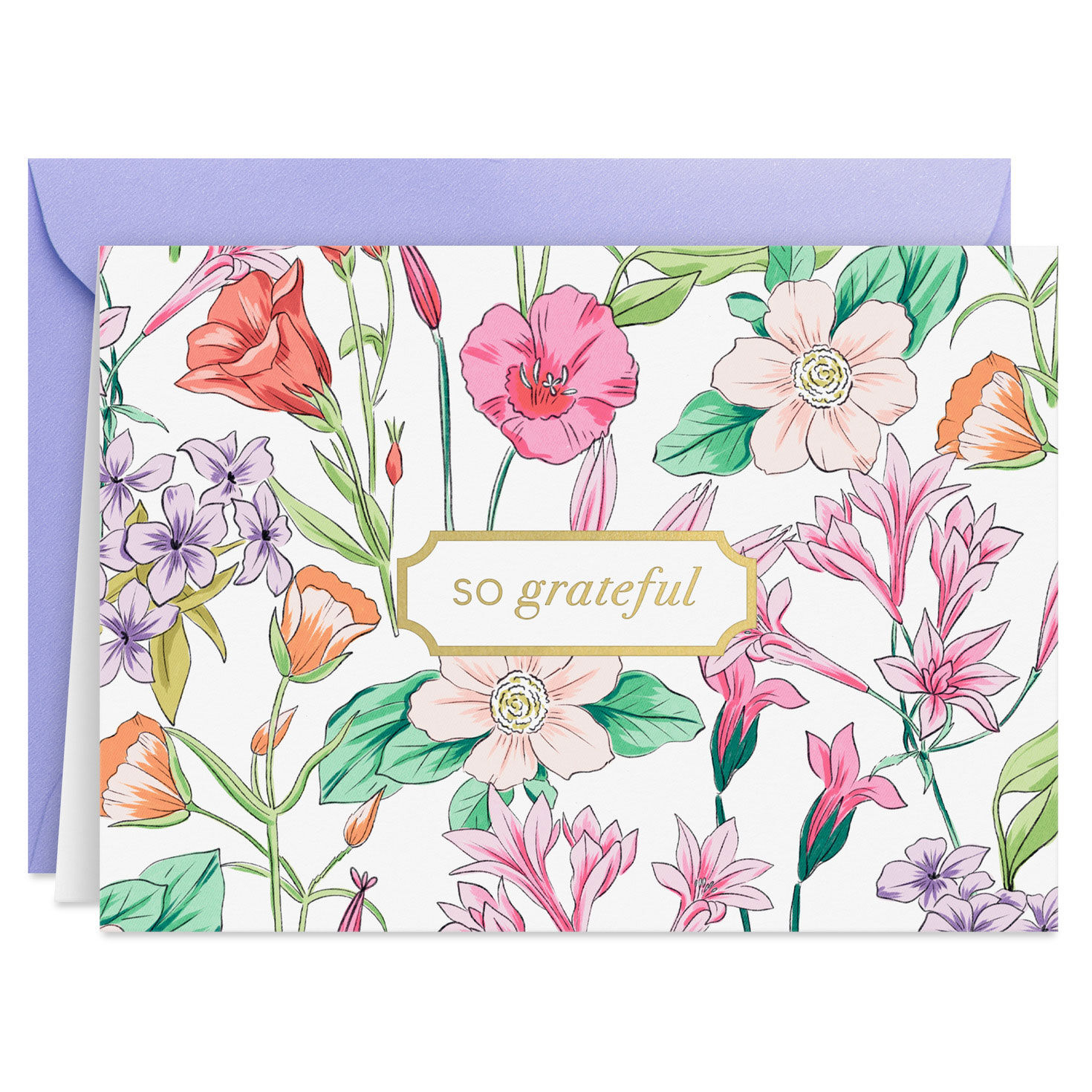 Flower Garden Thank You Note Cards Pack  image number 2