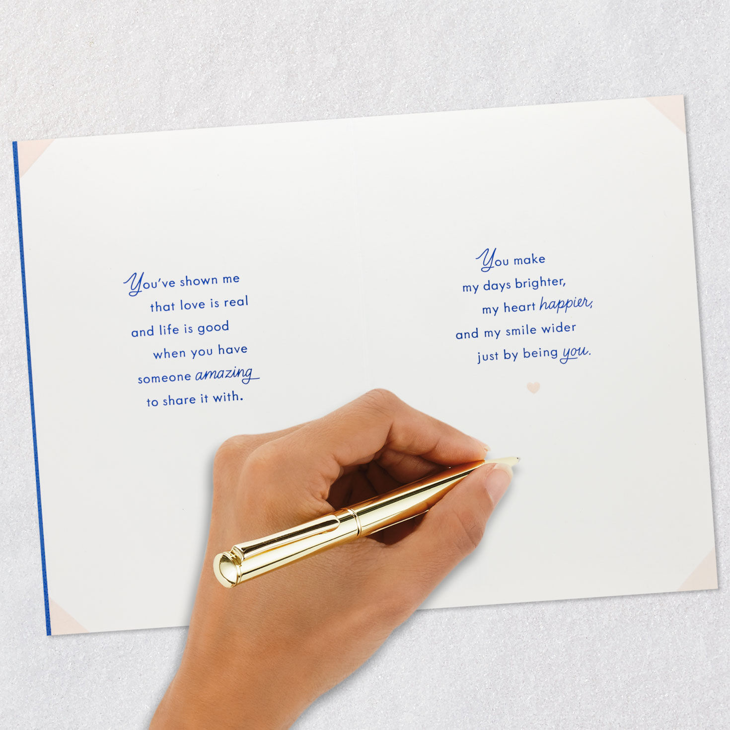 Blue Table and Chairs Anniversary Card Signing card image number 7