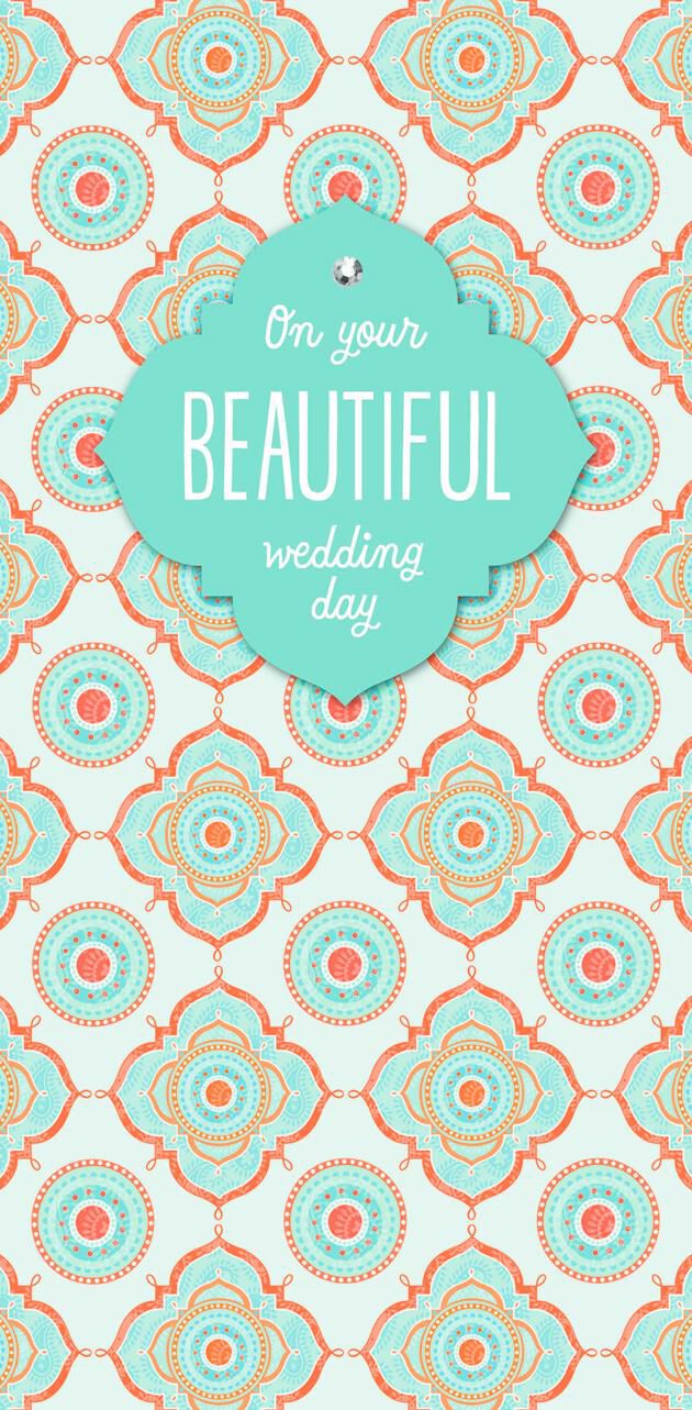 On Your Beautiful Day Money Holder Wedding Card