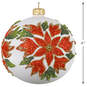 Poinsettia Ball Blown Glass Ornament, , large image number 3