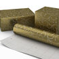 Gold Filigree Metallic Christmas Wrapping Paper Roll Wrapped pkg image number 2