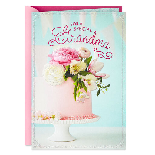 A Day of Happy Memories Birthday Card for Grandma, 