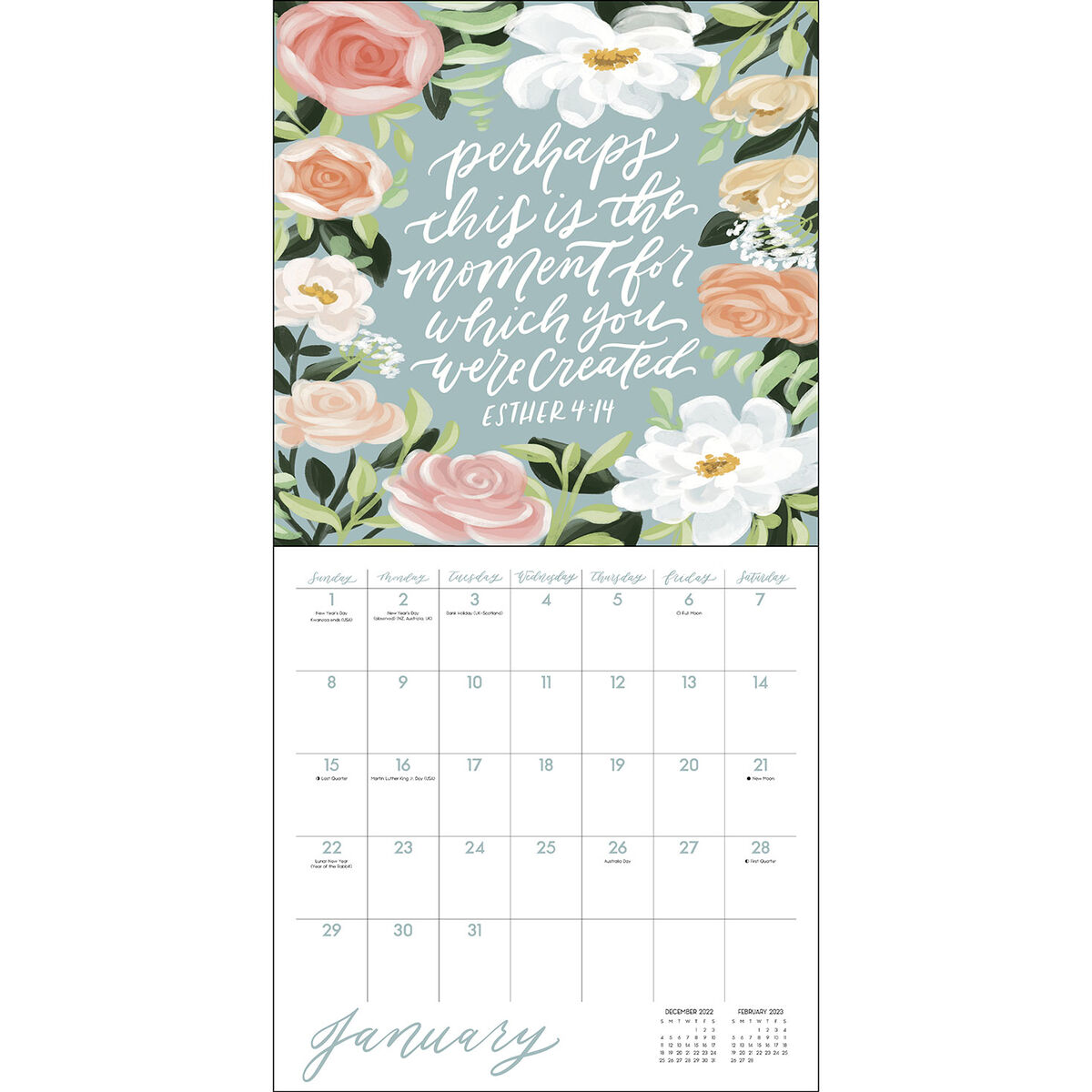 Scriptures and Florals 2023 Wall Calendar Calendars & Planners Hallmark