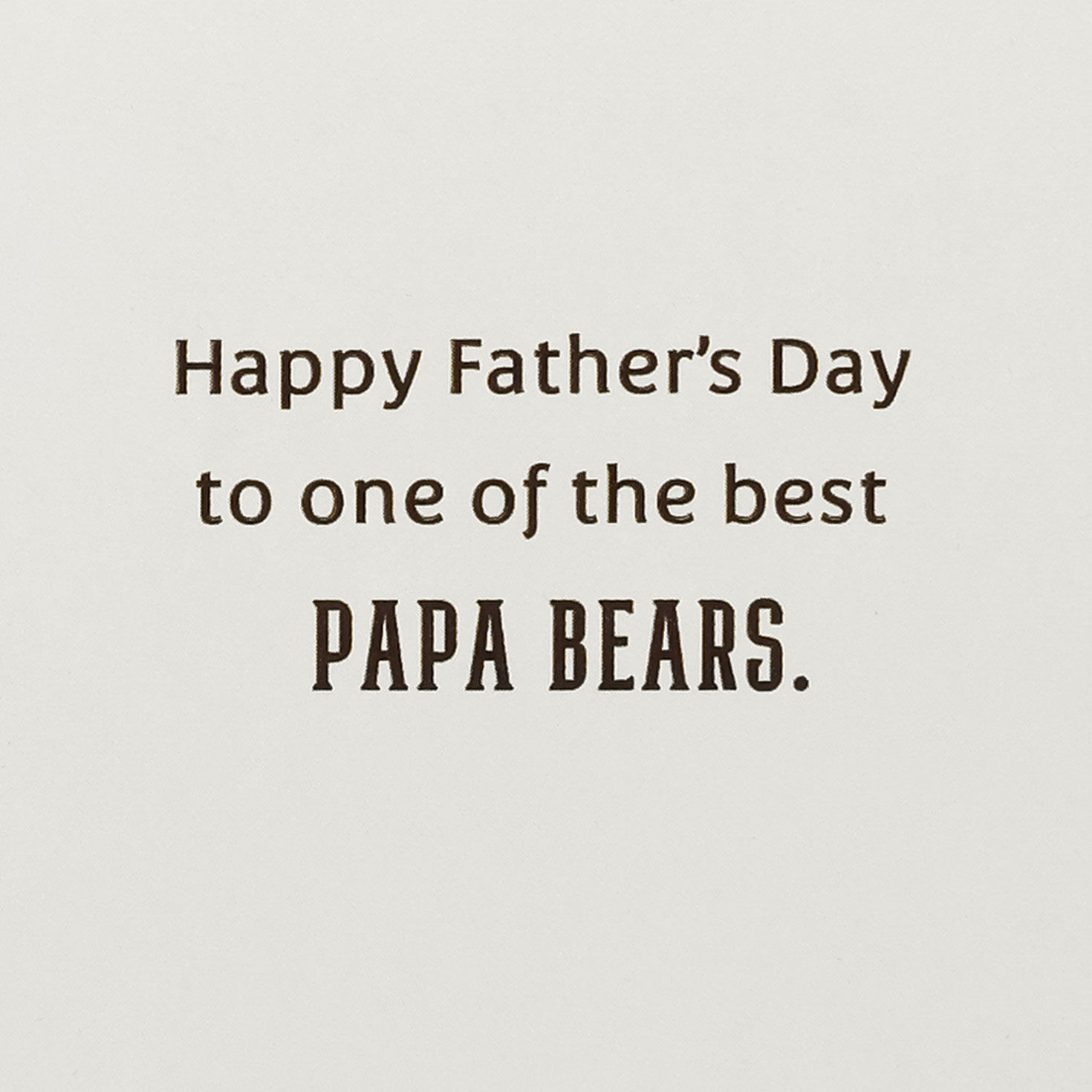 Papa Bear Father's Day Card Sentiment image number 2