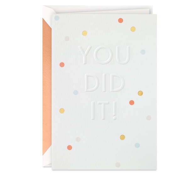 You Did It! Congratulations Card, , large image number 1