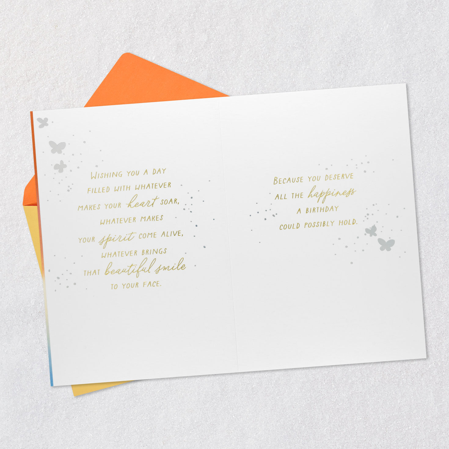 Sunset Girl Silhouette Goddaughter Birthday Card Open card with envelope image number 4