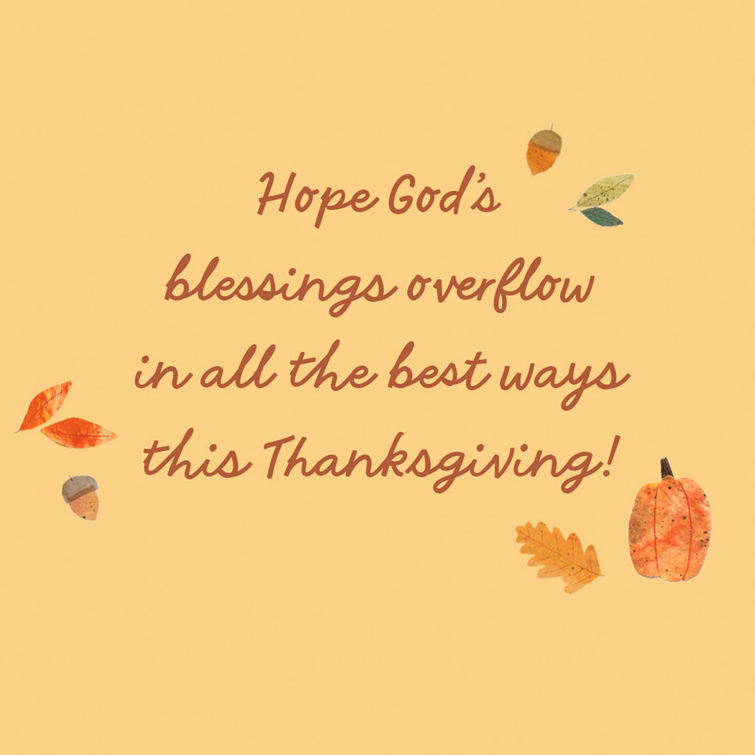 Thankful Pumpkins Religious Thanksgiving Card Sentiment image number 2