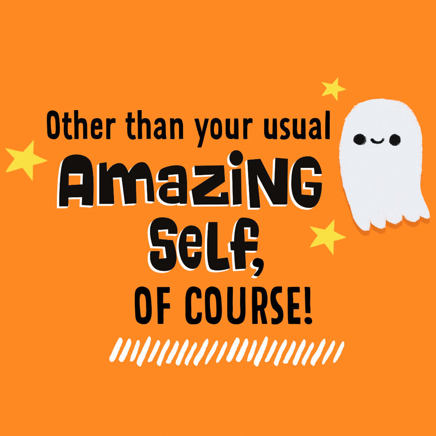 Candy and Spooky Icons Kids Halloween Card Sentiment image number 2
