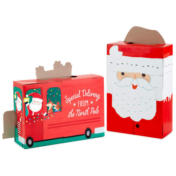 Santa and Delivery Truck 2-Pack Christmas Fun-Zip Gift Boxes, , large image number 8