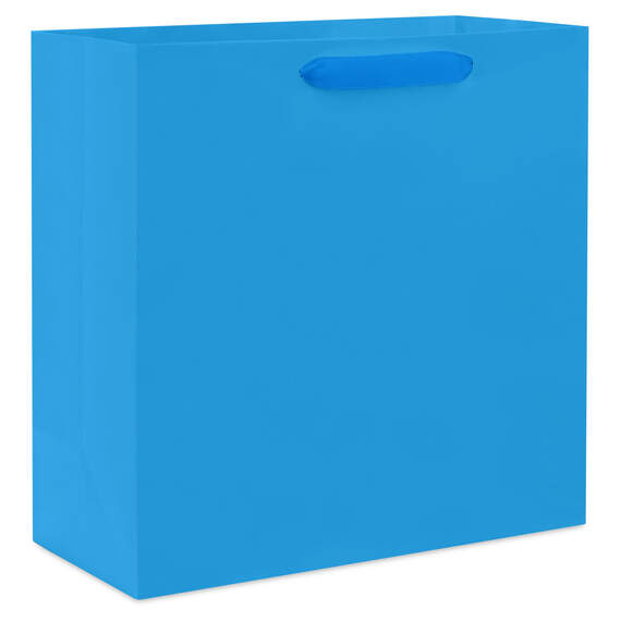 10.4" Royal Blue Large Square Gift Bag