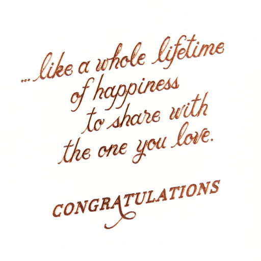 A Lifetime of Happiness Engagement Congratulations Card, 