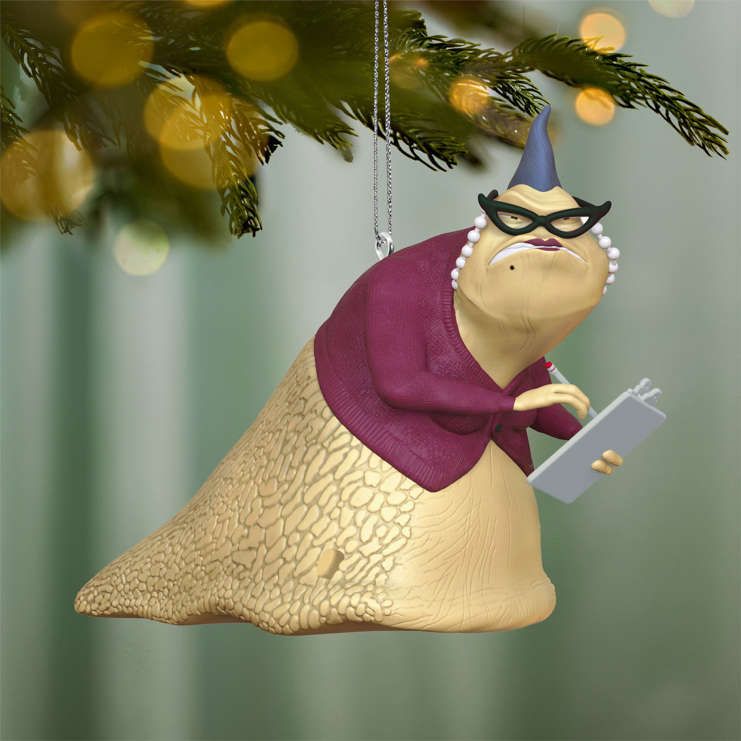 Monsters, Inc. Roz With Clipboard Ornament hanging on tree image number 2