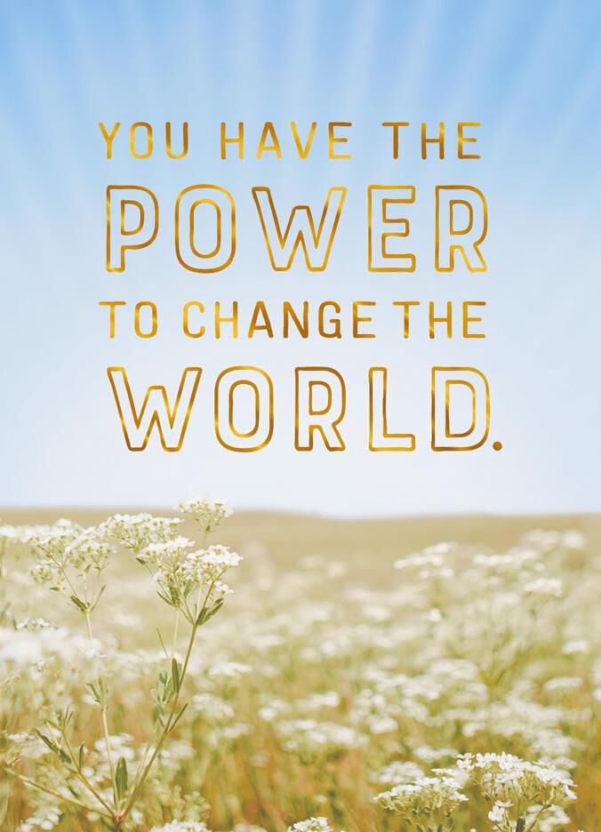 Change the World Graduation Card