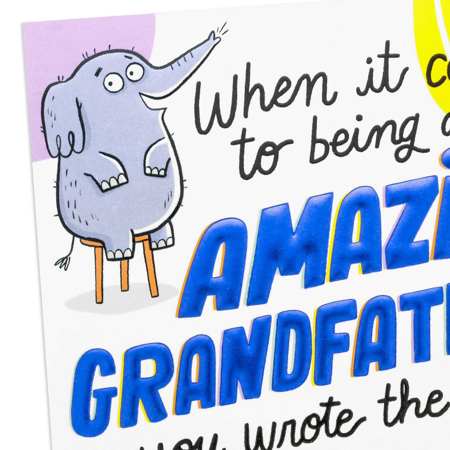 Amazing Grandfather Pop-Up Father's Day Card Card Front Detail image number 5