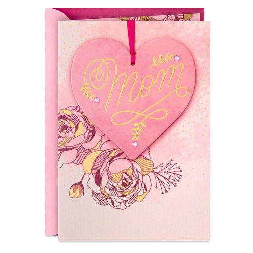 Grateful Heart Mom Birthday Card With Decoration, 