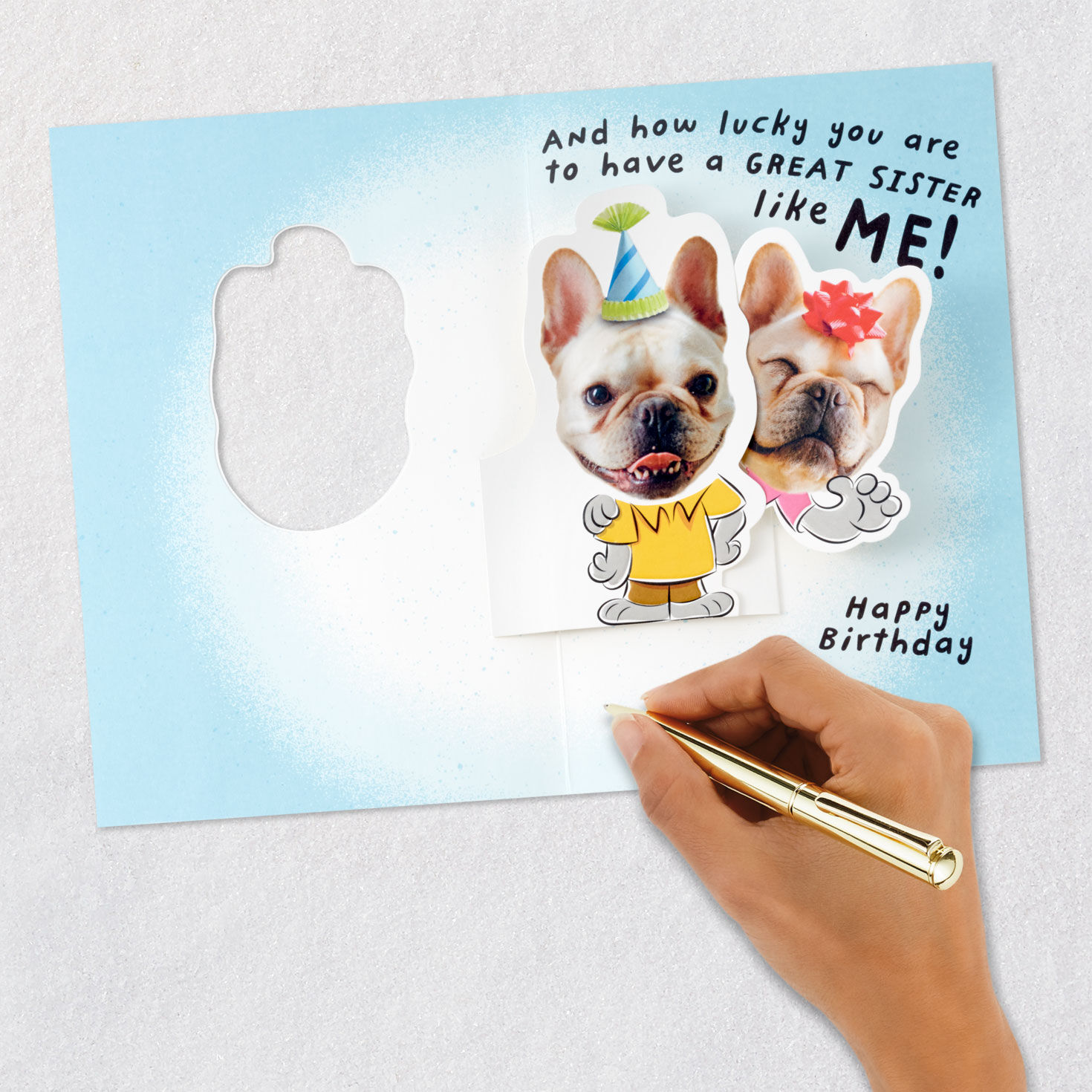 Lucky Brother Funny Pop-Up Birthday Card From Sister for only USD 4.99 | Hallmark