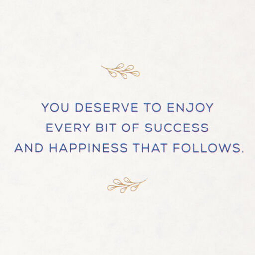 You Deserve It New Job Congratulations Card, 