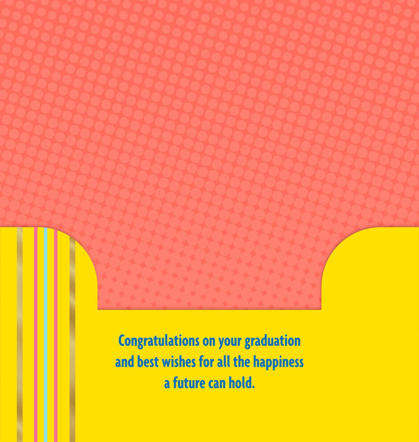 Colorful Numbers 2018 Money Holder Graduation Card