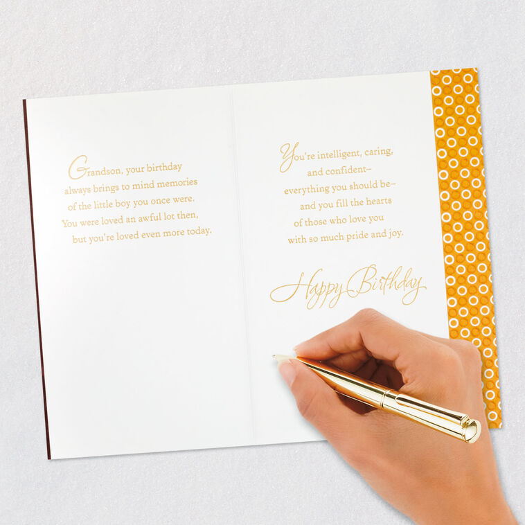 Pride, Joy and Love Birthday Card for Grandson, , large image number 7