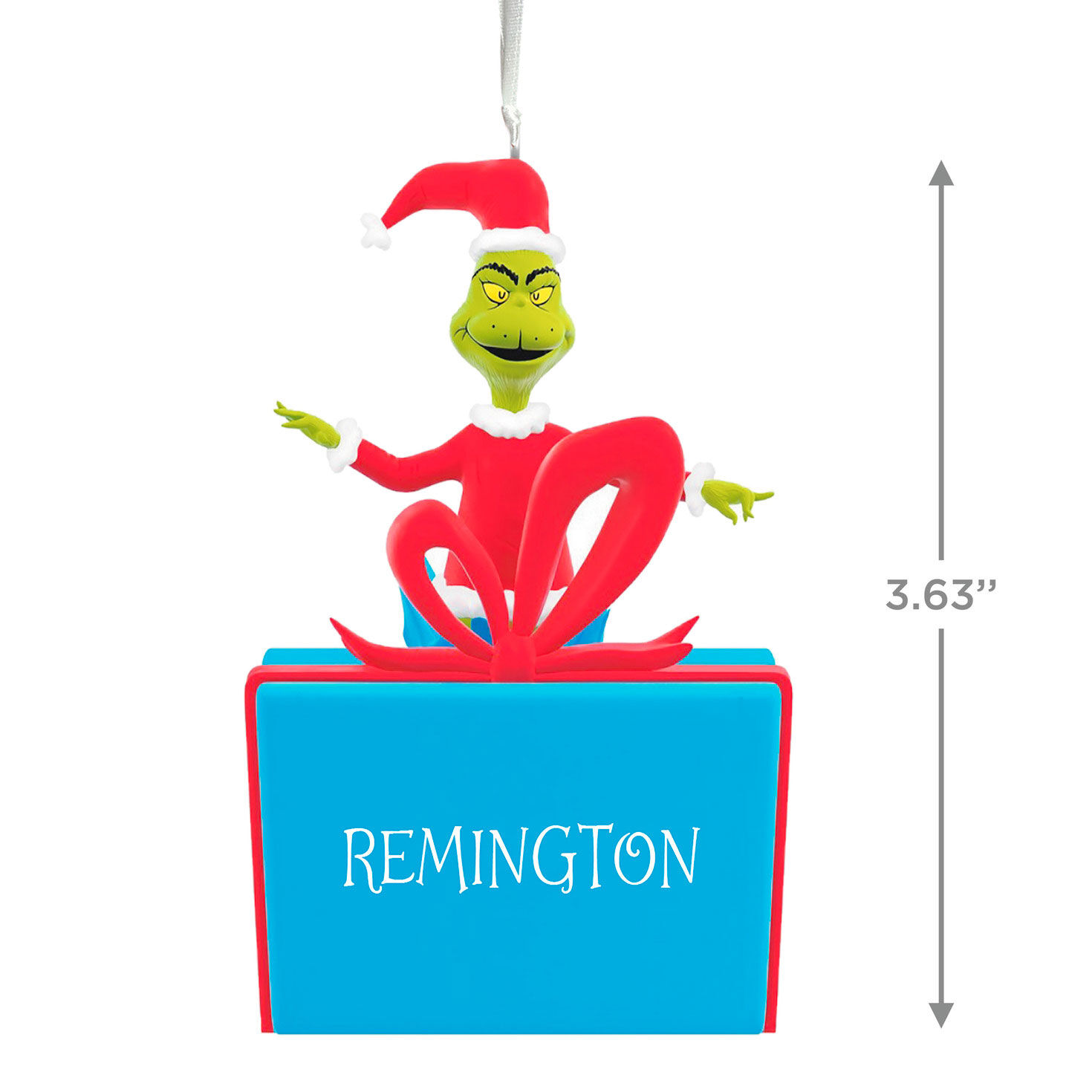 Dr. Seuss's How the Grinch Stole Christmas!&trade; on Present Personalized Ornament, Custom Text, , large image number 3