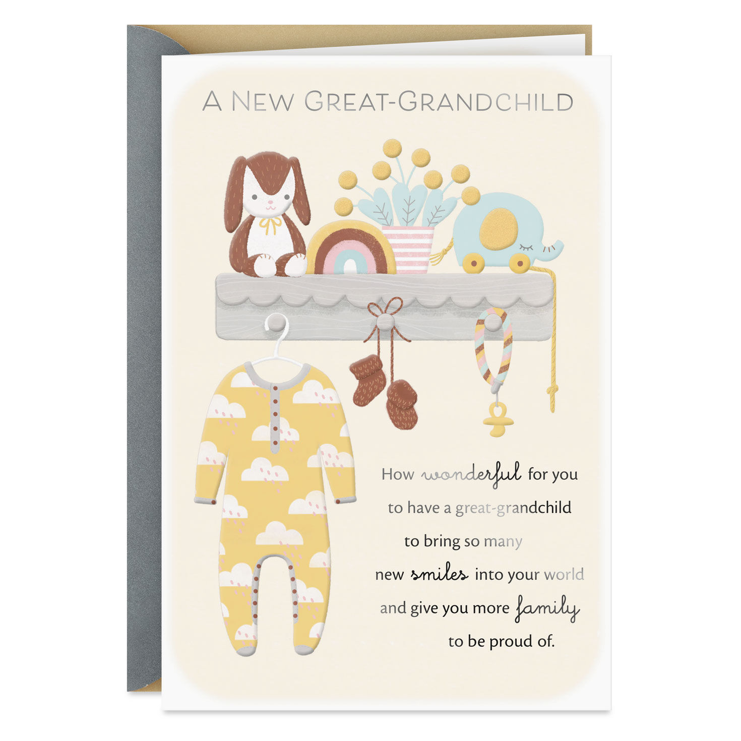 A Sweet Great-Grandchild to Love New Baby Card for Great-Grandparents