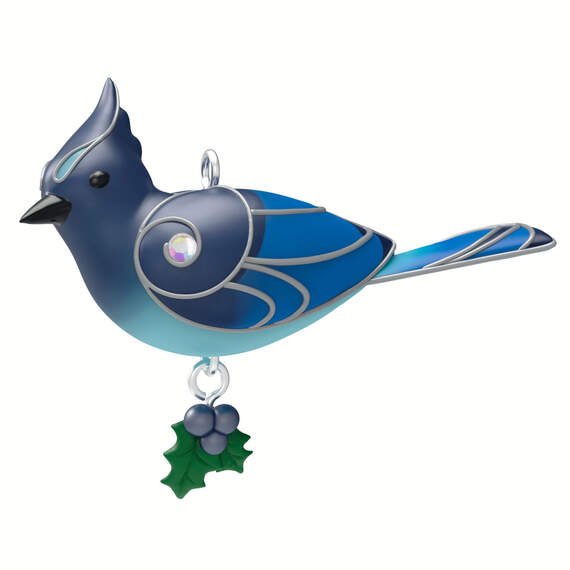 Mini Steller's Jay Ornament, 0.78", , large image number 1