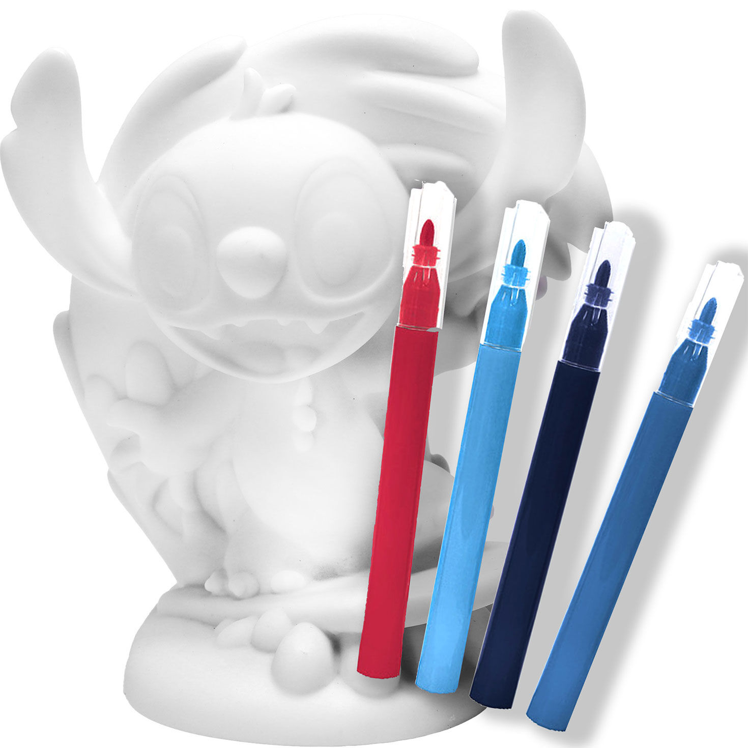 Disney Stitch Vinyl Figurine With Markers Set complete set image number 3